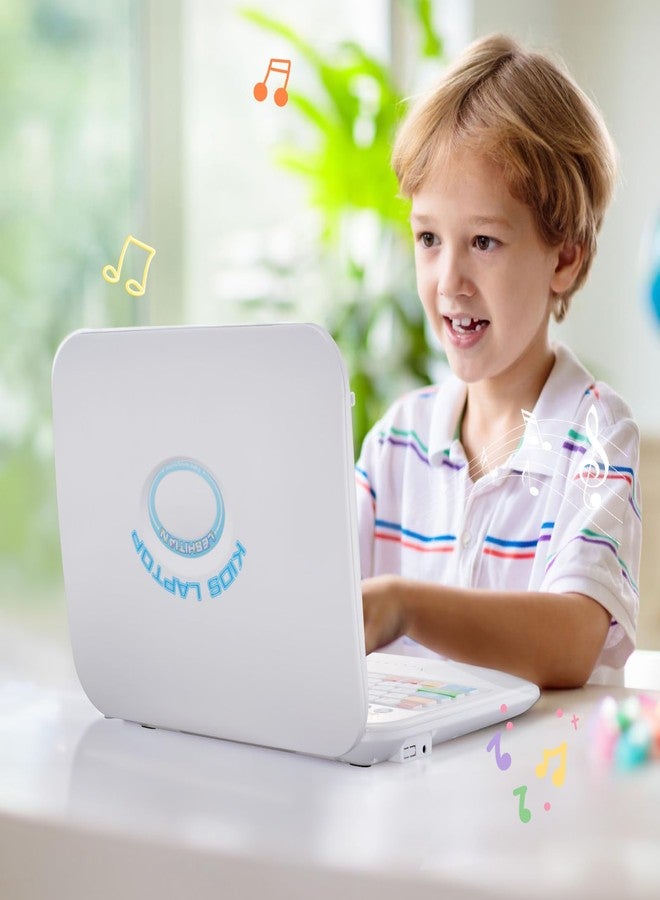 LESHITIAN Kids Laptop, 80 Learning Modes to Learn Alphabet, Words, Mathematics, Play Games and Music, Educational Learning Computer for Kids Ages 5+ - Image 4